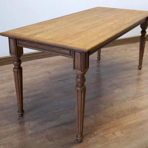 Square top fluted table legs tapered (1 PC)
