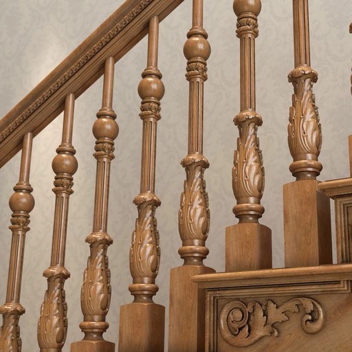 RENAISSANCE SOLID WOOD STAIRCASE BALUSTER