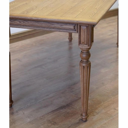 Square top fluted table legs tapered (1 PC)