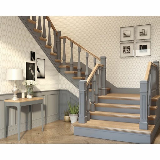 UNFINISHED SOLID WOOD BOX NEWEL POST
