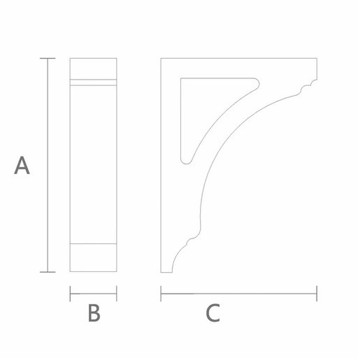 Wall corbels custom rustic style