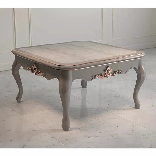BAROQUE WOODEN COFFEE TABLE WITH CABRIOLE LEGS