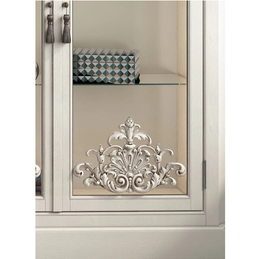 VINTAGE FRENCH WALL PANELS WITH CARVED PEARLS, SCROLLS AND FLOWERS