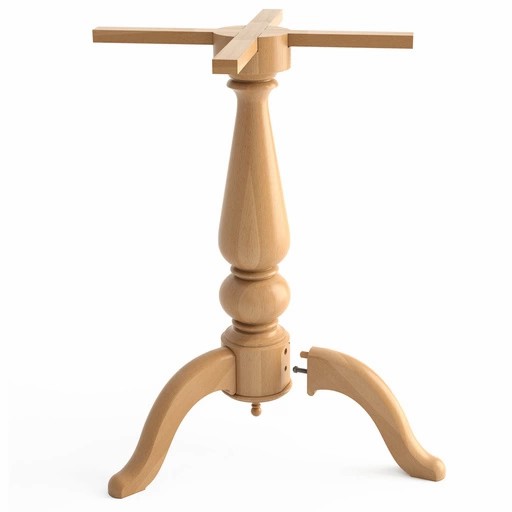 SPINDLE TABLE BASE WITH CABRIOLE LEGS CLASSIC