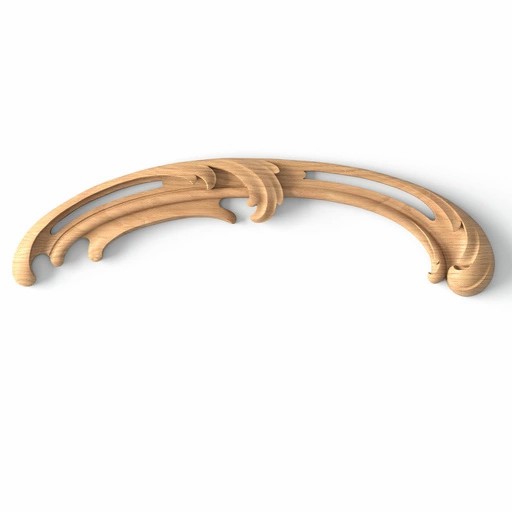 Classic-style oak pierced decorative onlays, Right