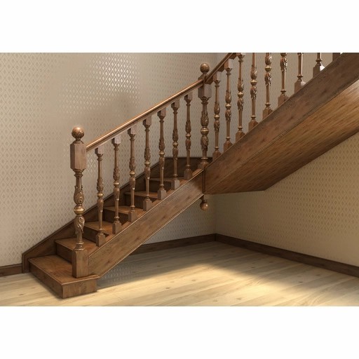 VICTORIAN BEECH NEWEL POST WITH ACANTHUS LEAVES