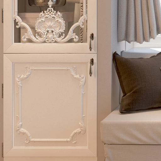 ORNAMENTAL FLORAL SET OF INTERIOR CARVINGS