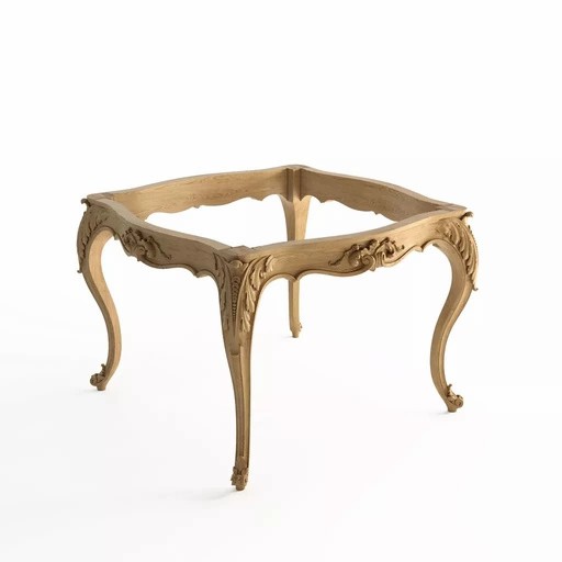 UNPAINTED VINTAGE STYLE WOODEN COFFEE TABLE FRAME