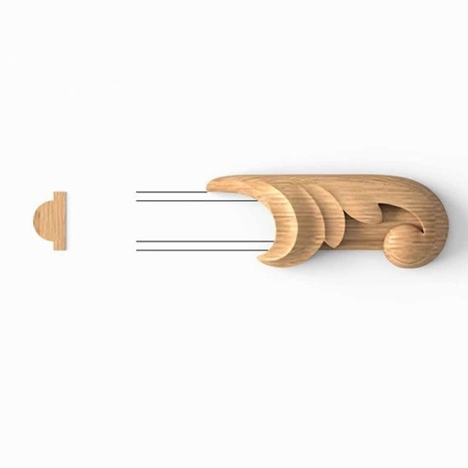 VINTAGE OAK MINIATURE ONLAY FOR MOULDING, RIGHT
