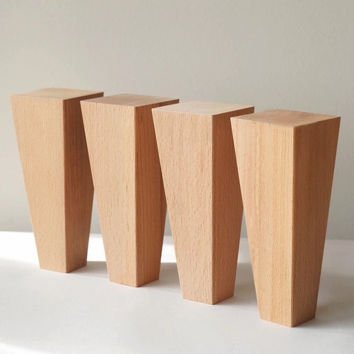Square tapered furniture feet quiet luxury (1 PC)