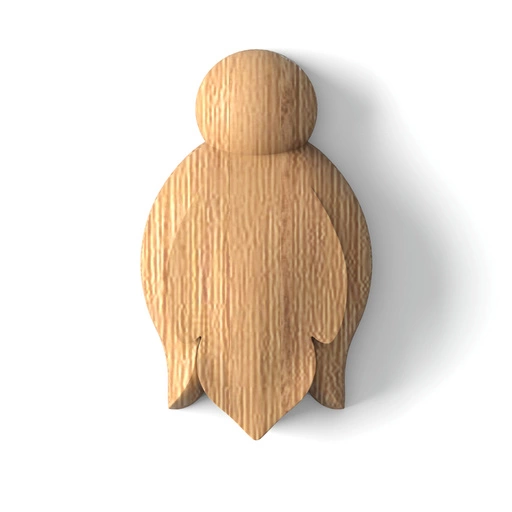 Miniature flower bud onlay from solid wood