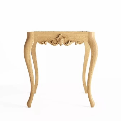 SMALL VICTORIAN STYLE WOOD SQUARE COFFEE TABLE