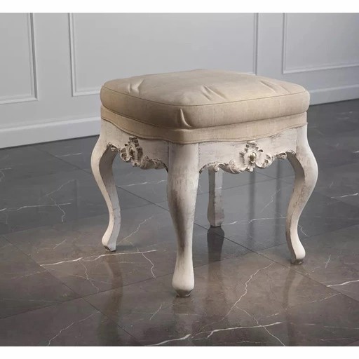 HANDCRAFTED ANTIQUE STYLE STOOL FRAME FROM WOOD