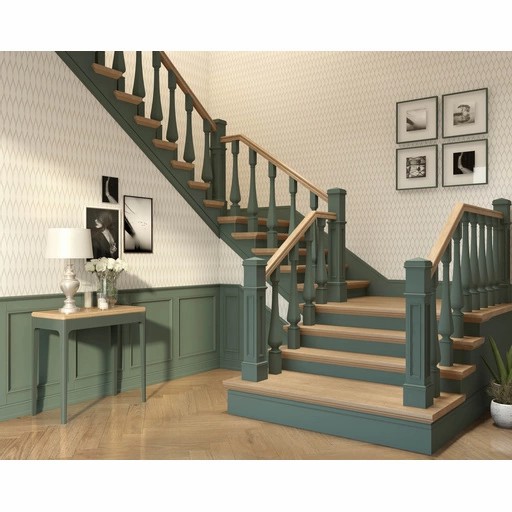 SQUARE TAPERED STAIR SPINDLES WOOD