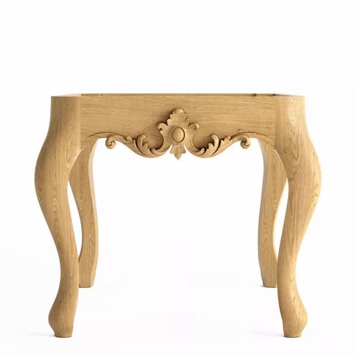 HANDCRAFTED ANTIQUE STYLE STOOL FRAME FROM WOOD