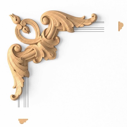 MILLWORK FURNITURE ONLAYS FOR DOORS FROM SOLID WOOD