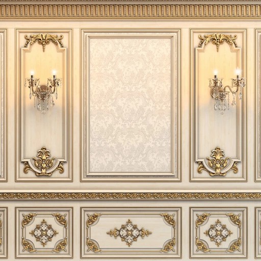 CARVED ONLAY WITH FLORAL ELEMENTS BAROQUE