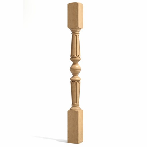 OAK NEWEL POST CLASSIC STYLE
