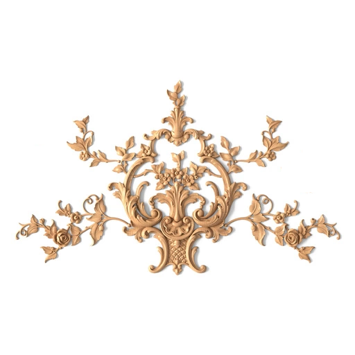 FLOWER WALL DECOR COMPOSITION WITH CARVED ROCOCO-STYLE