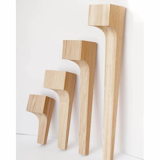 Bracket furniture feet for tables wooden minimalist (1 PC)