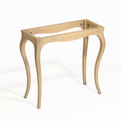 RECTANGULAR CONSOLE TABLE ON FOUR CURVED LEGS