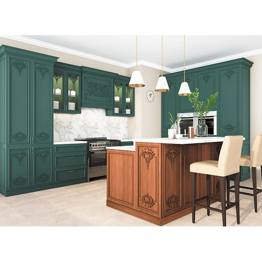 ELEGANT ACANTHUS ORNAMENT FROM SOLID WOOD