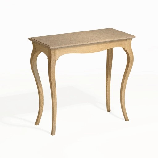 RECTANGULAR CONSOLE TABLE ON FOUR CURVED LEGS