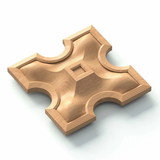 SQUARE DECORATIVE ROSETTES FOR WALLS GOTHIC