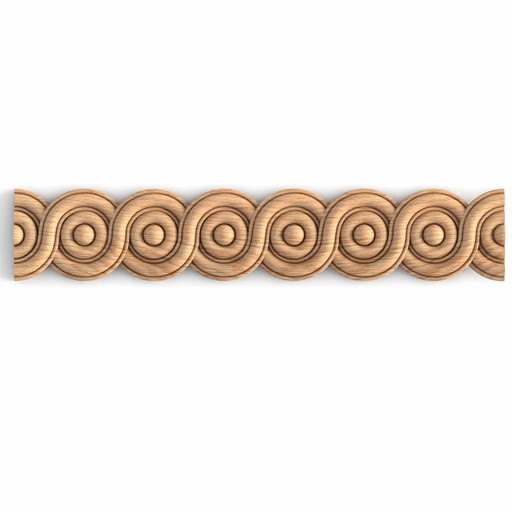 BYZANTINE BRAID CARVED MOULDING ANTIQUE