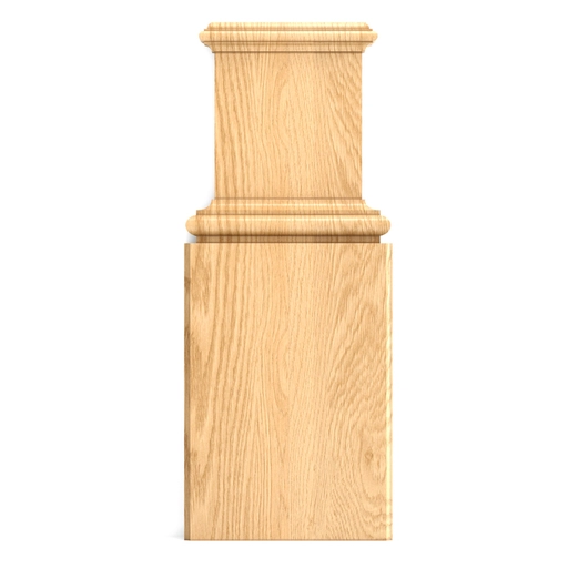 HANDCRAFTED WOODEN PILASTER BASE FOR INTERIOR