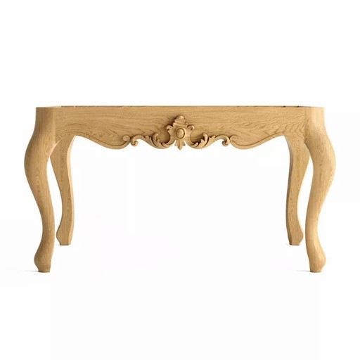 UNFINISHED COFFEE TABLE FRAME FOR INTERIOR FROM BEECH