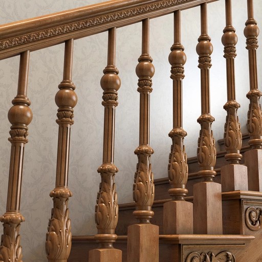 RENAISSANCE SOLID WOOD STAIRCASE BALUSTER
