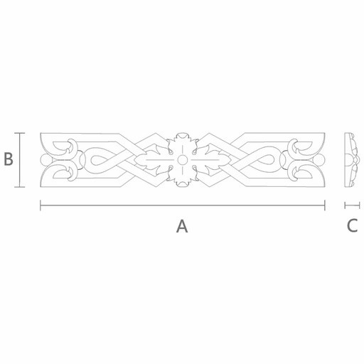 Millwork wooden appliques and onlays for fireplace
