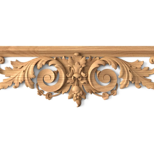 RECTANGULAR WOODEN BAROQUE STYLE FRAME MIRROR