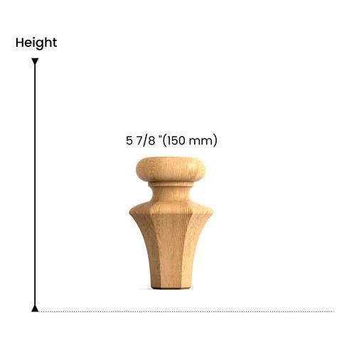 Furniture feet tapered classic style (1 PC)