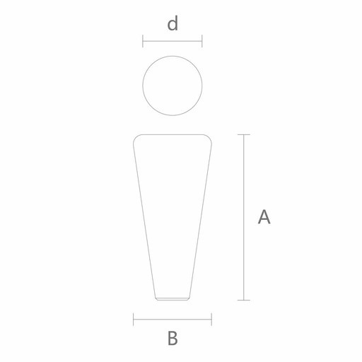 Wegner furniture feet wooden Minimalism style (1 PC)