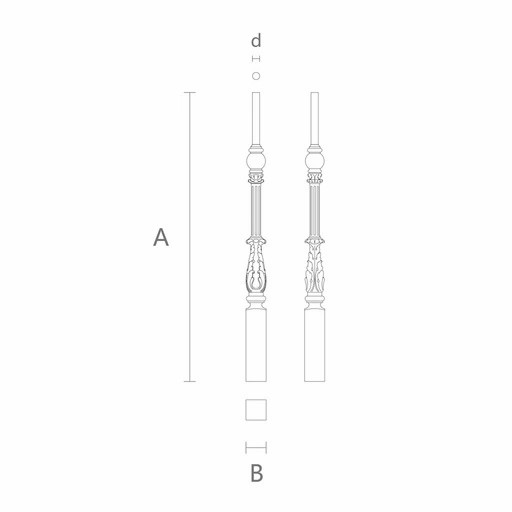 RENAISSANCE SOLID WOOD STAIRCASE BALUSTER