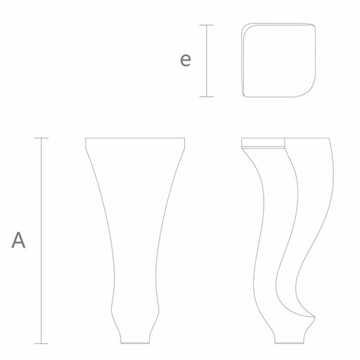 Custom cabriole furniture feet