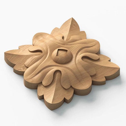 CARVED ROSETTE WITH ACANTHUS LEAF CLASSIC