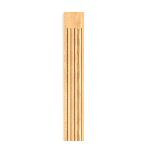 UNFINISHED DECORATIVE PILASTER FROM SOLID WOOD