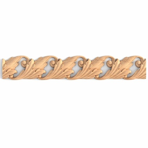 PIERCED BRAID MOULDING WITH ACANTHUS LEAVES