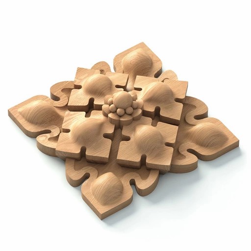 DECORATIVE ROSETTE SQUARE GOTHIC