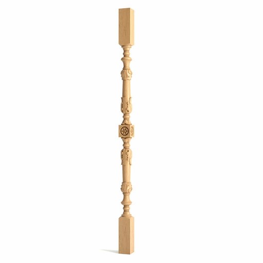ORNATE ARCHITECTURAL STAIR BALUSTERS FROM OAK