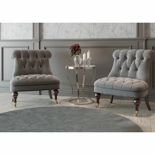 Antique furniture feet with round top and wheels