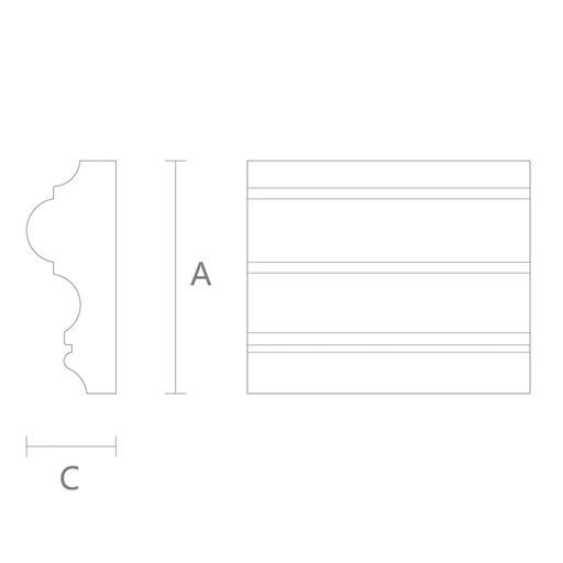 BEAK CROWN MOULDING TRADITIONAL STYLE