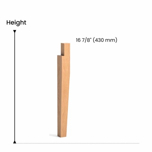 Tapered wooden coffee table legs Wegner