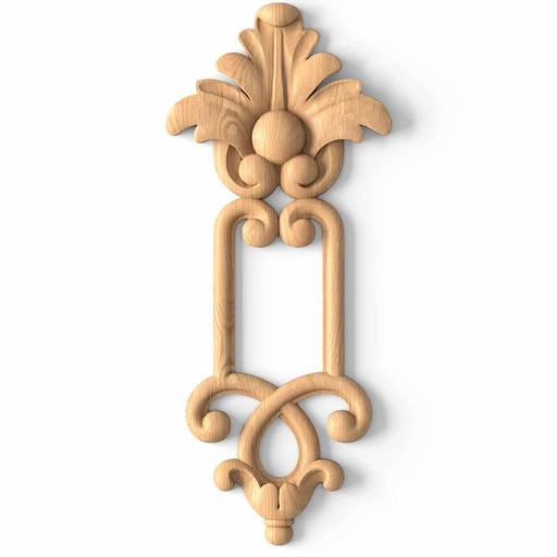 Decorative Victorian style wooden applique