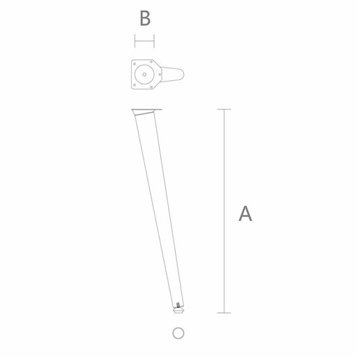 Easy installation round table legs