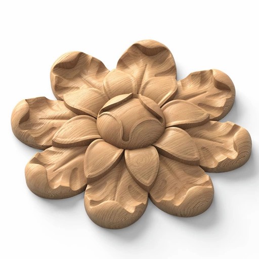 DECORATIVE ROSETTE ONLAY FLOWER