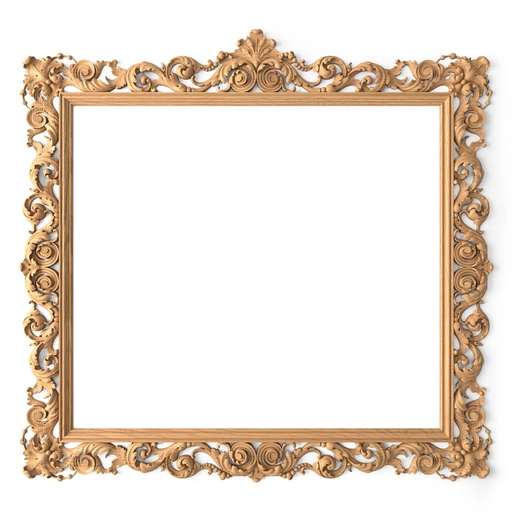 BAROQUE STYLE WOODEN FRAME FOR TV ZONE DECORATING
